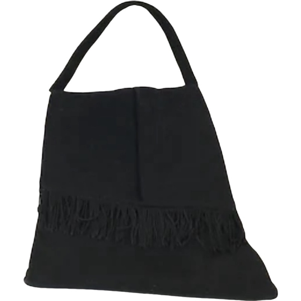 1940’s  CROWN LEWIS Wool Fringe Handbag in Black
